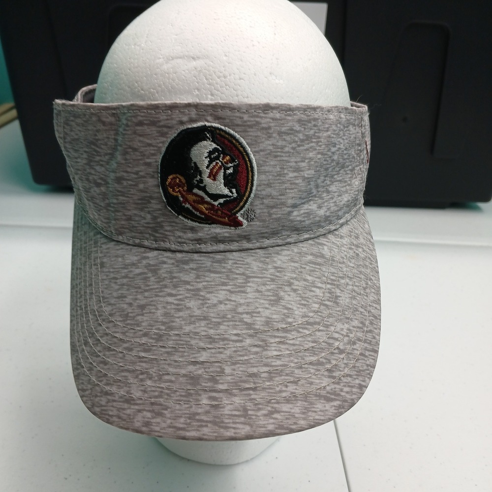 Top of the World FSU Visor OSFM Gray Heather Florida State Seminoles NCAA Golf
